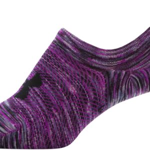 Under Armour Women's Breathe Lite Ultra Low Socks, Multipairs, Strobe Purple Assorted (3-Pairs), Medium