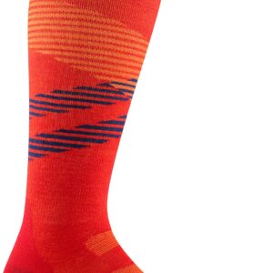 Darn Tough Men's Pennant RFL OTC Ultra-Lightweight Sock (Style 8002) - Flame, X-Large