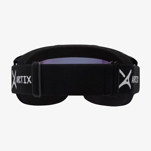 Arctix Ski Goggles, Black/Yellow Revo, One Size