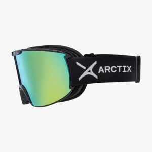 Arctix Ski Goggles, Black/Yellow Revo, One Size