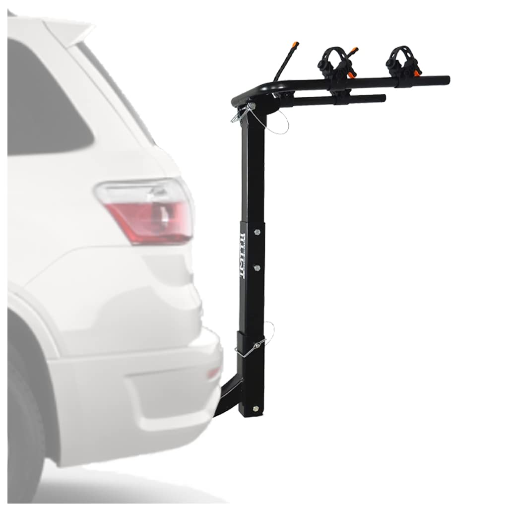 HTTMT- 2 Bike Rack Bicycle Carrier Hitch Mount w/ 2" Receiver for Car Truck SUV Transport [P/N:ET-TOOL045-A-BLACK]