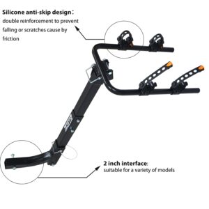 HTTMT- 2 Bike Rack Bicycle Carrier Hitch Mount w/ 2" Receiver for Car Truck SUV Transport [P/N:ET-TOOL045-A-BLACK]