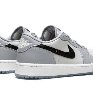 NIKE Men's Air Jordan 1 Low Shoes, Wolf Grey Black Photon Dust Wh, 15