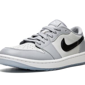 NIKE Men's Air Jordan 1 Low Shoes, Wolf Grey Black Photon Dust Wh, 15