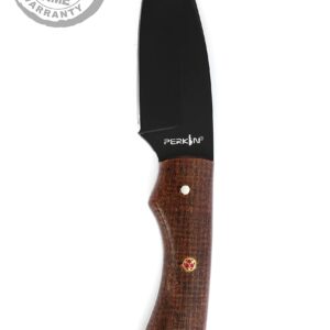 Perkin Hunting Knife With with Leather Sheath Full Tang Fixed Blade Knife Bushcraft Knife Skinning Knife - SINNER65