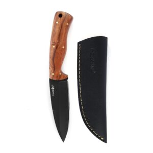 Perkin Hunting Knife With with Leather Sheath Full Tang Fixed Blade Knife Bushcraft Knife - Bush700