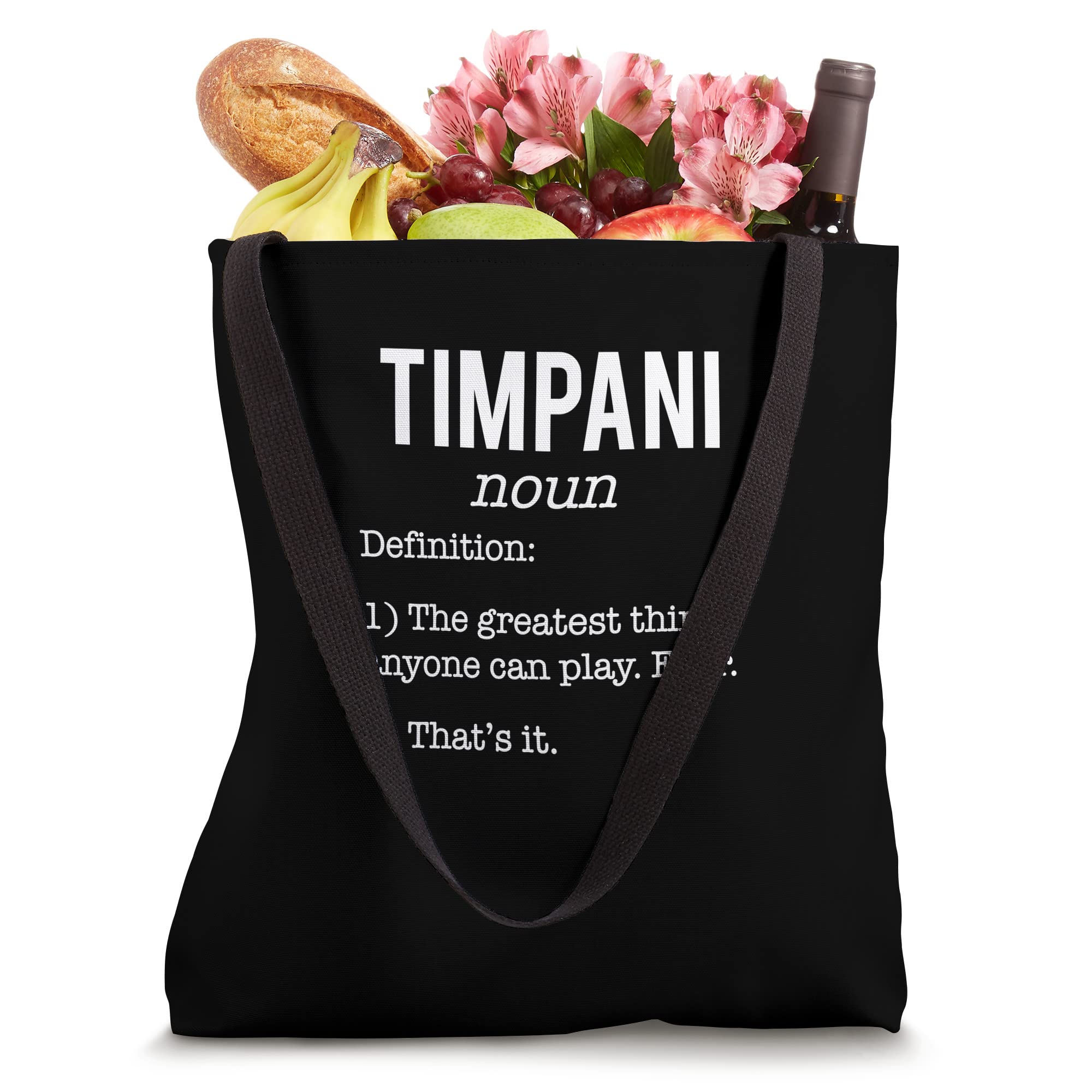 Timpani Funny Definition Humor - Timpani Lovers Tote Bag