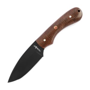 perkin hunting knife with with leather sheath full tang fixed blade knife bushcraft knife skinning knife - sinner65