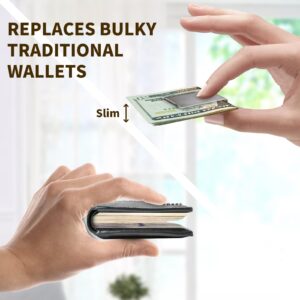 Mvwarj 12-Pack Stainless Steel Money Clip for Men Slim Bulk Money Clip for Cash and Credit Cards Holder Minimalism Front Pocket Wallet Clip (Silver)