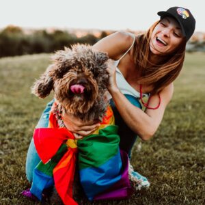 American Flag Hats for Women Men,LGBT Prider Baseball Cap Adjustable Dad Hat,Rainbow Heart Dog Paw Print Embroidered,Black