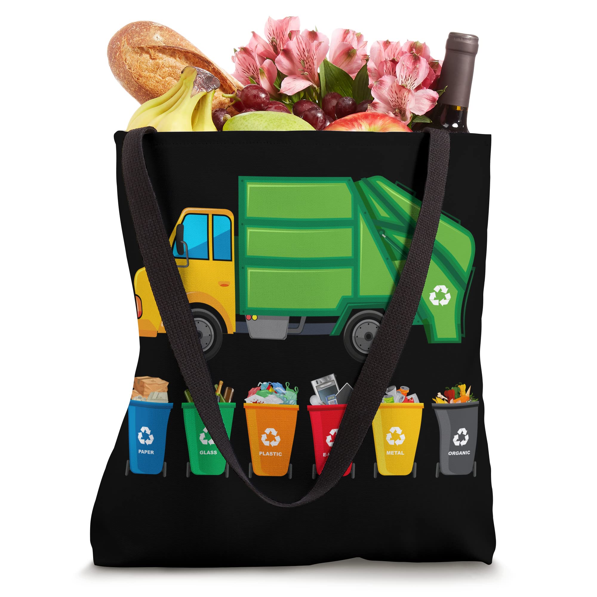 Garbage Truck Reuse Recycle Trash Collector Earth Day Tote Bag