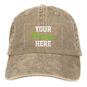 Funny Cowboy Hat Add Your Team Name Company Logo Custom Hats Design Your Own Customizable Personalized Washed Natural Cowboy Hats