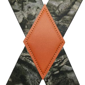 QCWQMYL Camo Suspenders for Men Heavy Duty Clips Hunting Skip Work Braces Suspenders for Big and Tall 2" Men's Suspenders Camo Green