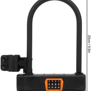 XIXIDIAN Bike U Lock Heavy Duty Bike Lock Bicycle Lock,U Lock and 4 ft Length Security Cable with Sturdy Mounting Bracket