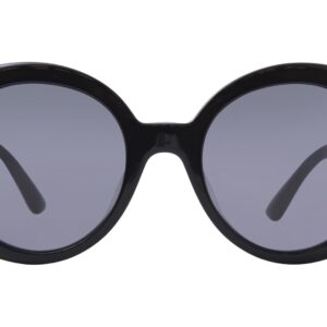 Versace Woman Sunglasses Black Frame, Dark Grey Lenses, 55MM