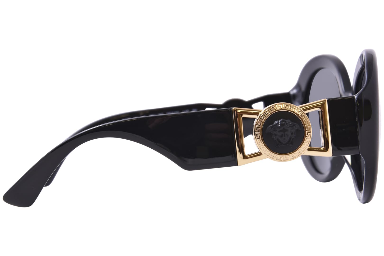 Versace Woman Sunglasses Black Frame, Dark Grey Lenses, 55MM