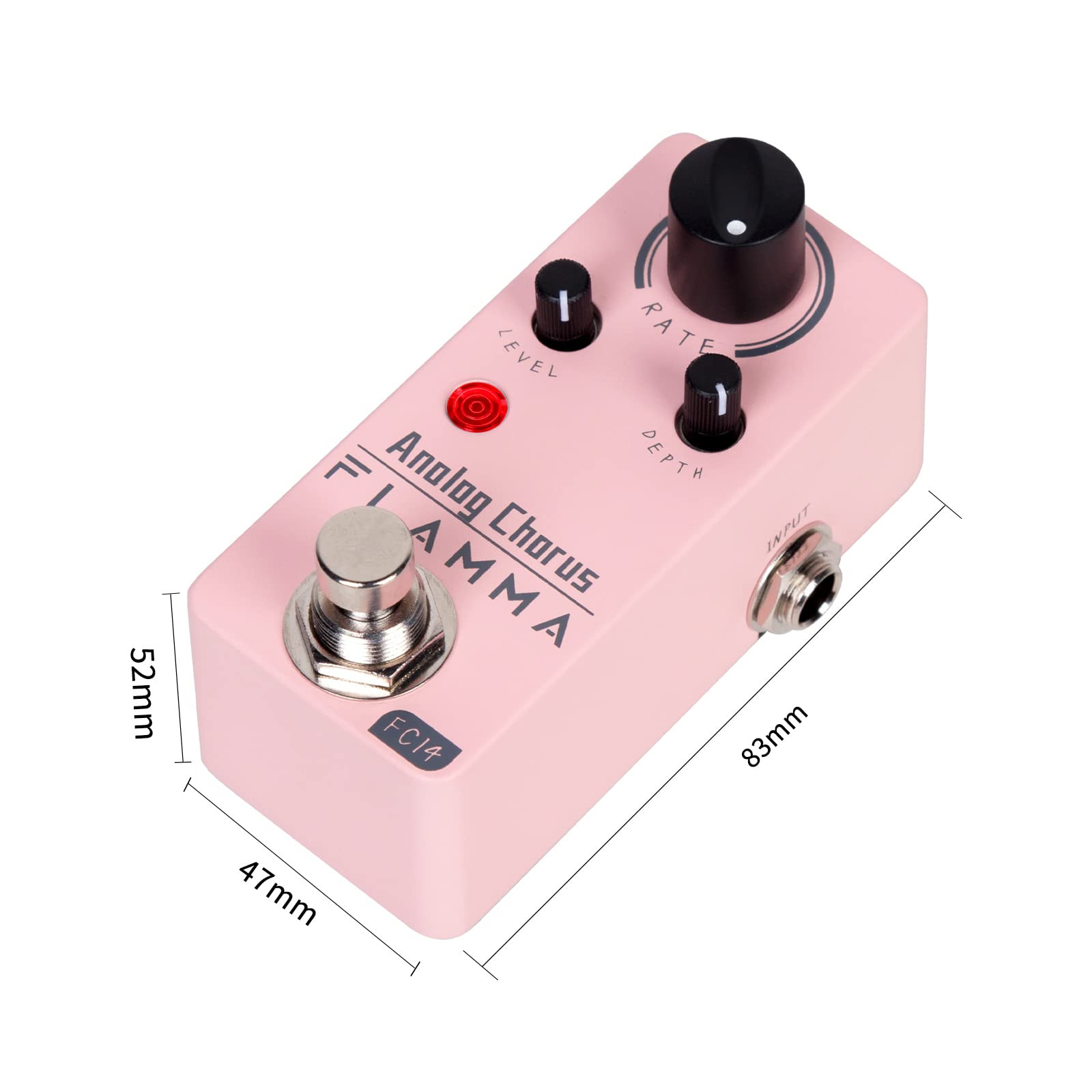 FLAMMA Chorus Pedal, FC14 Analog Chorus Guitar Effects True Bypass Portable Durable Metal Shell