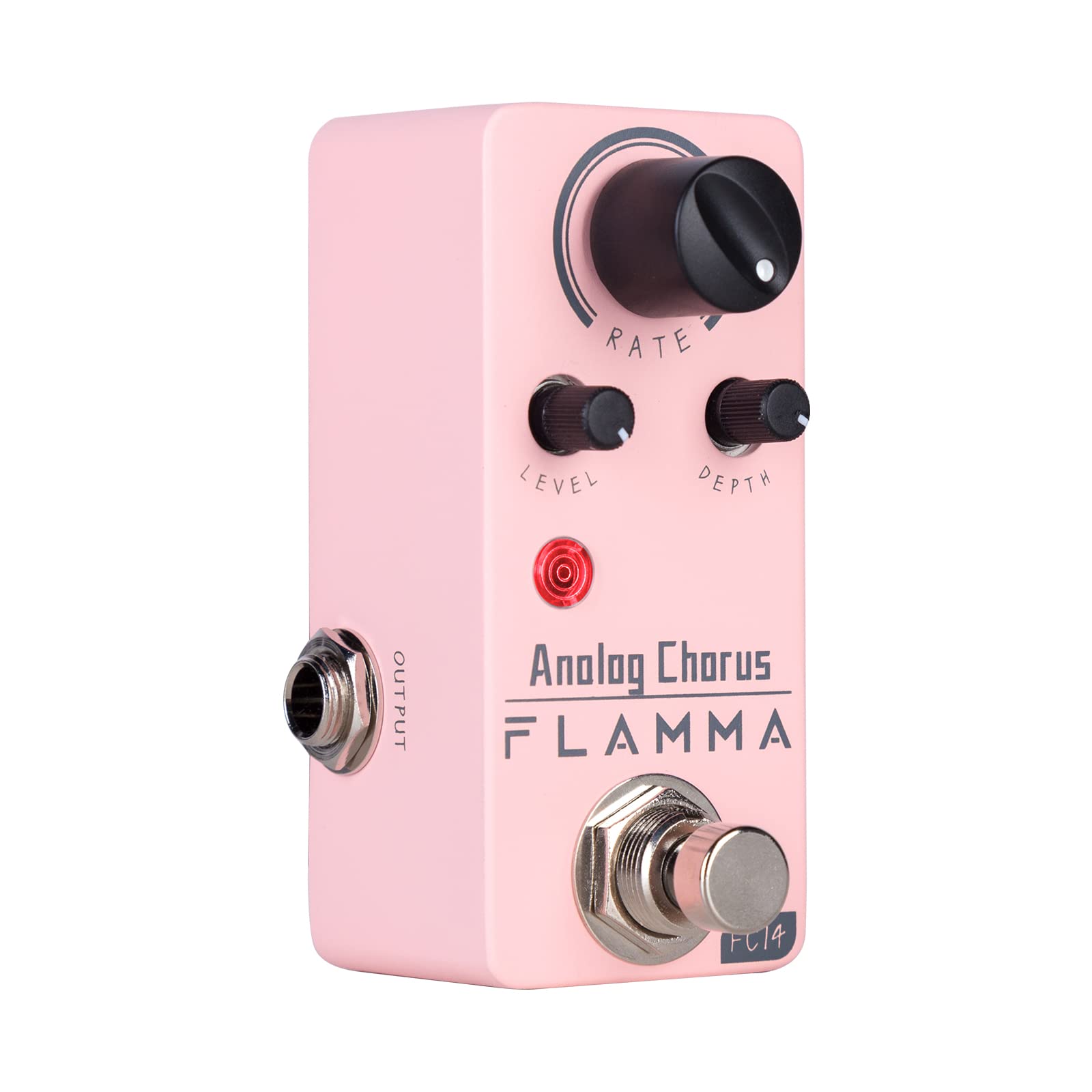 FLAMMA Chorus Pedal, FC14 Analog Chorus Guitar Effects True Bypass Portable Durable Metal Shell