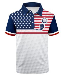 v valanch red white and blue shirts for men collared flag t shirts moisture wicking tennis polo july 4th shirts