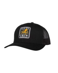 salty crew ink slinger retro trucker black os - baseball hat unisex adjustable for adults premium cotton hat outdoor sports for men and women