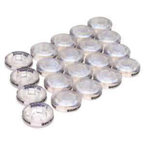 SONICAKE Footswitch Toppers Transparent Clear for Guitar Effects Pedal 10mm 20 PCS