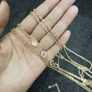 Woent Sexy Bikini Bra Body Chain Gold Cross Breast Chain Lingerie Necklace Accessories Nightclub Jewelry Adjustable for Women