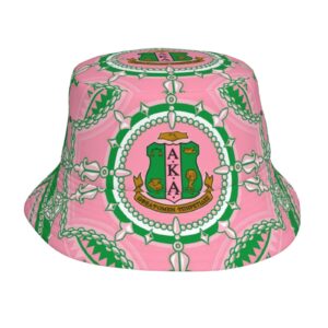 sorority gifts for women sister unisex bucket hat summer beach sun cap packable fisherman hat black