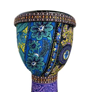 RUOSWTE Djembe Drum,Drum Circles,Africa Drums, West African Style, Bongos，Music Healing Instrument (A)