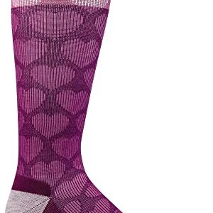 Sockwell Women's Heart Throb Moderate Graduated Compression Sock, Violet - M/L