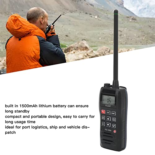 Handheld VHF Transceiver, Marine Walkie Talkies High Sensitivity Clear Reception Stable Frequency for Ship(#3)