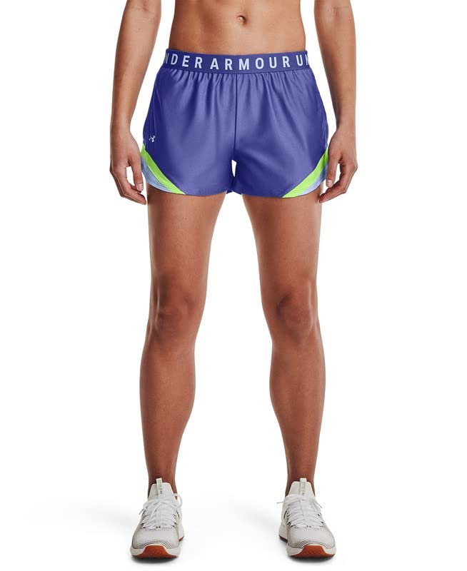 Under Armour Women's Play Up Shorts (Starlight/Summer Lime/Isotope Blue, X-Small)