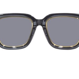 Gucci Script Sunglasses, Black Black Grey, One Size