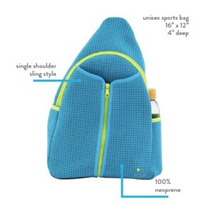 Swinton Pickleball Bag - Neoprene Sports Bag for Pickleball Paddles - Unisex Sling Style Pickleball Gift (Light Blue)