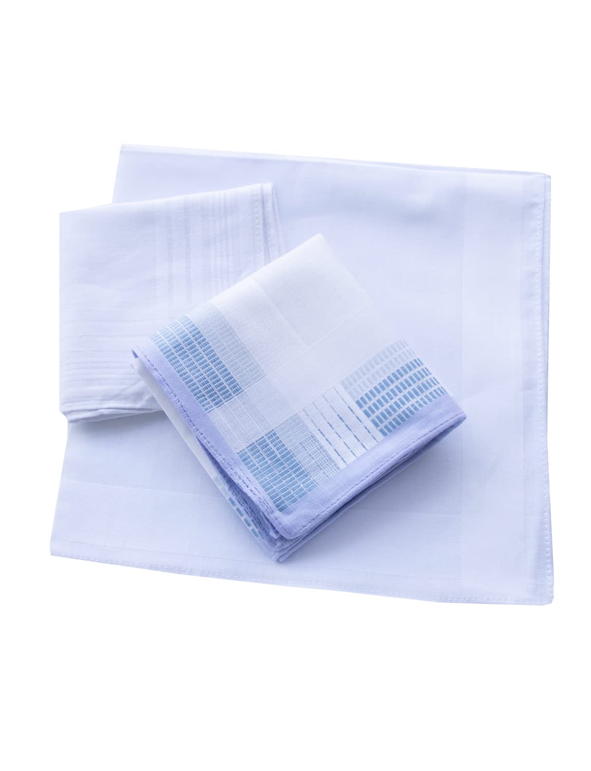 SrffbreMeOly Assorted Men's Handkerchief Plaid 100% Cotton Handkerchiefs Soft Soft Gift Set Hankies 6Pieces