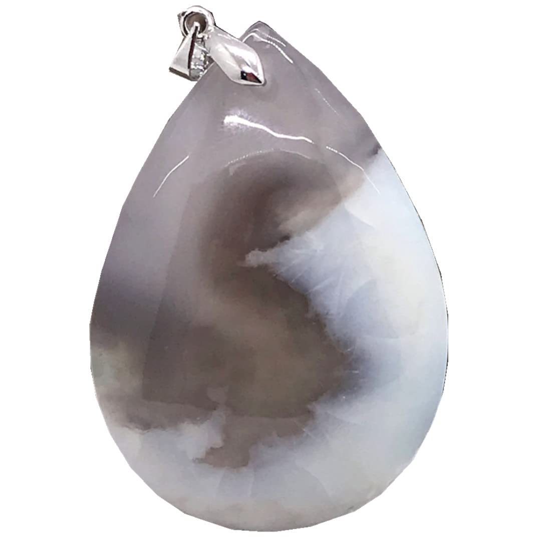 Natural Cherry Agate Pendant Jewelry For Women Men 52x36x10mm Beads Lucky Crystal Stone Sliver Gemstone AAAAA