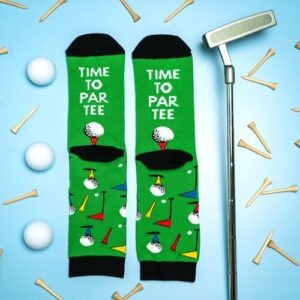 Lavley Par Tee Golf Socks - Funny Gift for Golfers - Unisex One Size for Men and Women