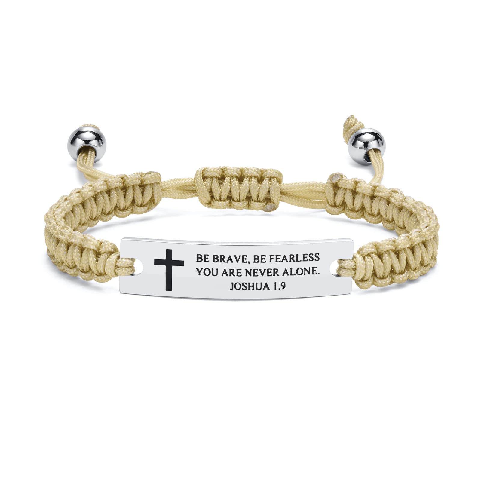 Confirmation Christian Gifts for Women - Jesus Bracelets Gifts Birthday Graduation Christian Easter Gifts for Daughter Son Teens Inspirational Rope Religious Jewelry with Bible Verse