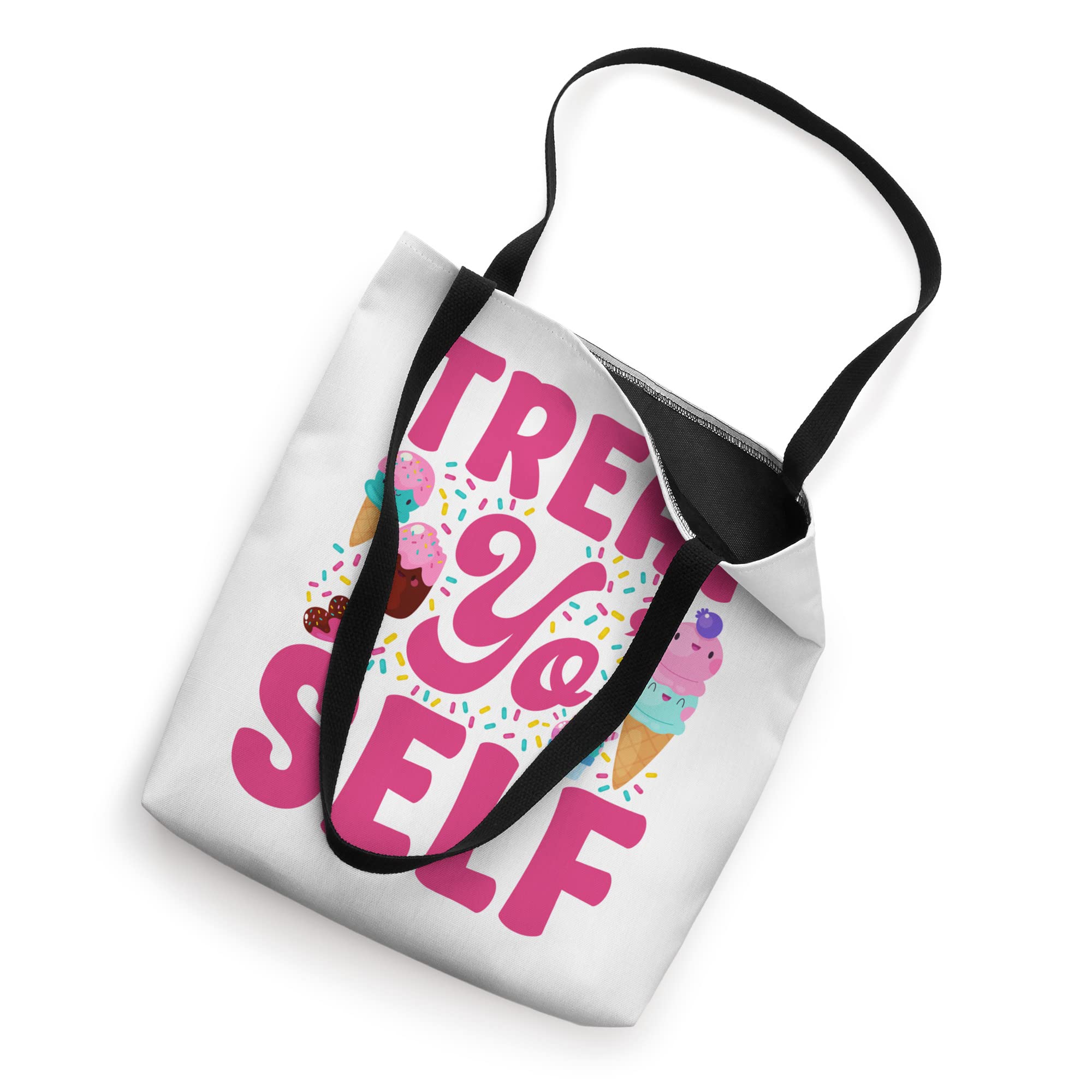 Ice Cream Cone Popsicle Treat Yo' Self Tote Bag