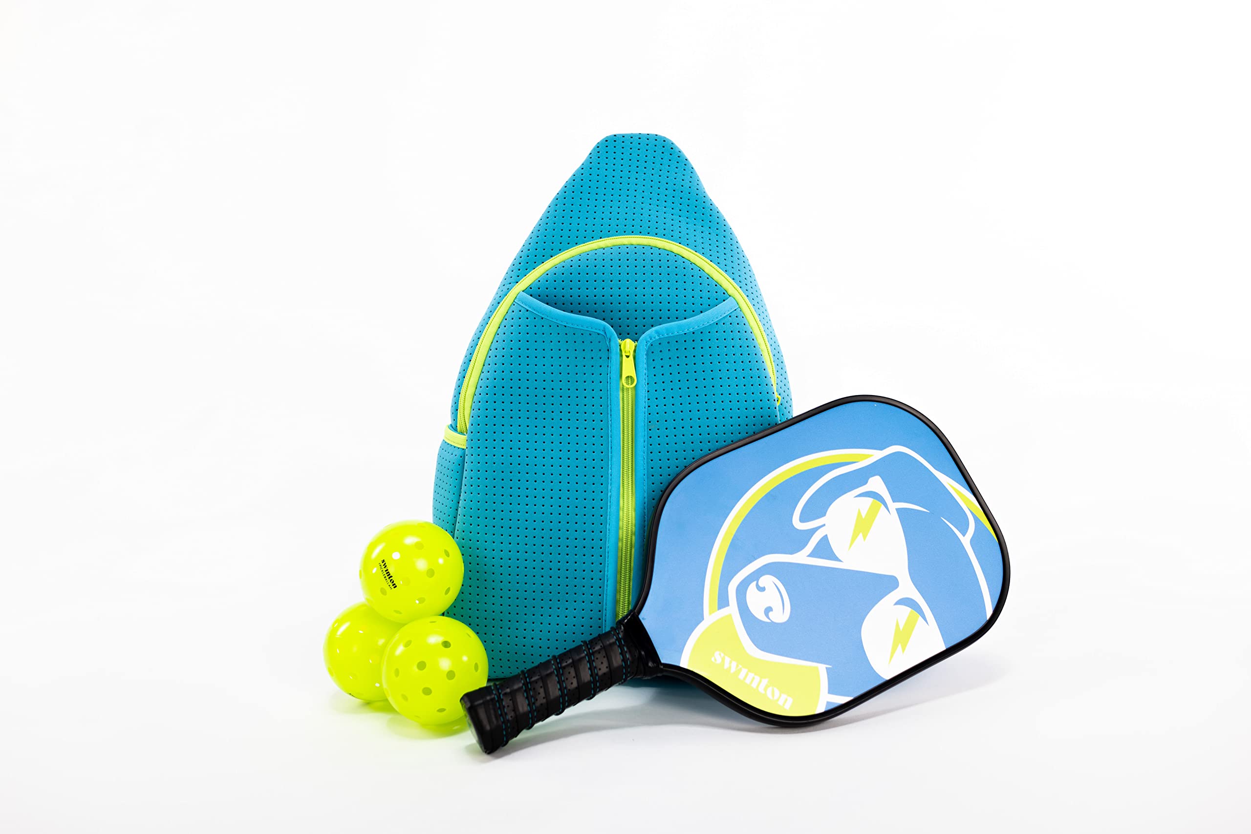 Pickleball Paddle by Swinton Pickleball with Durable Graphite Face and Premium Plush Grip (Blue)