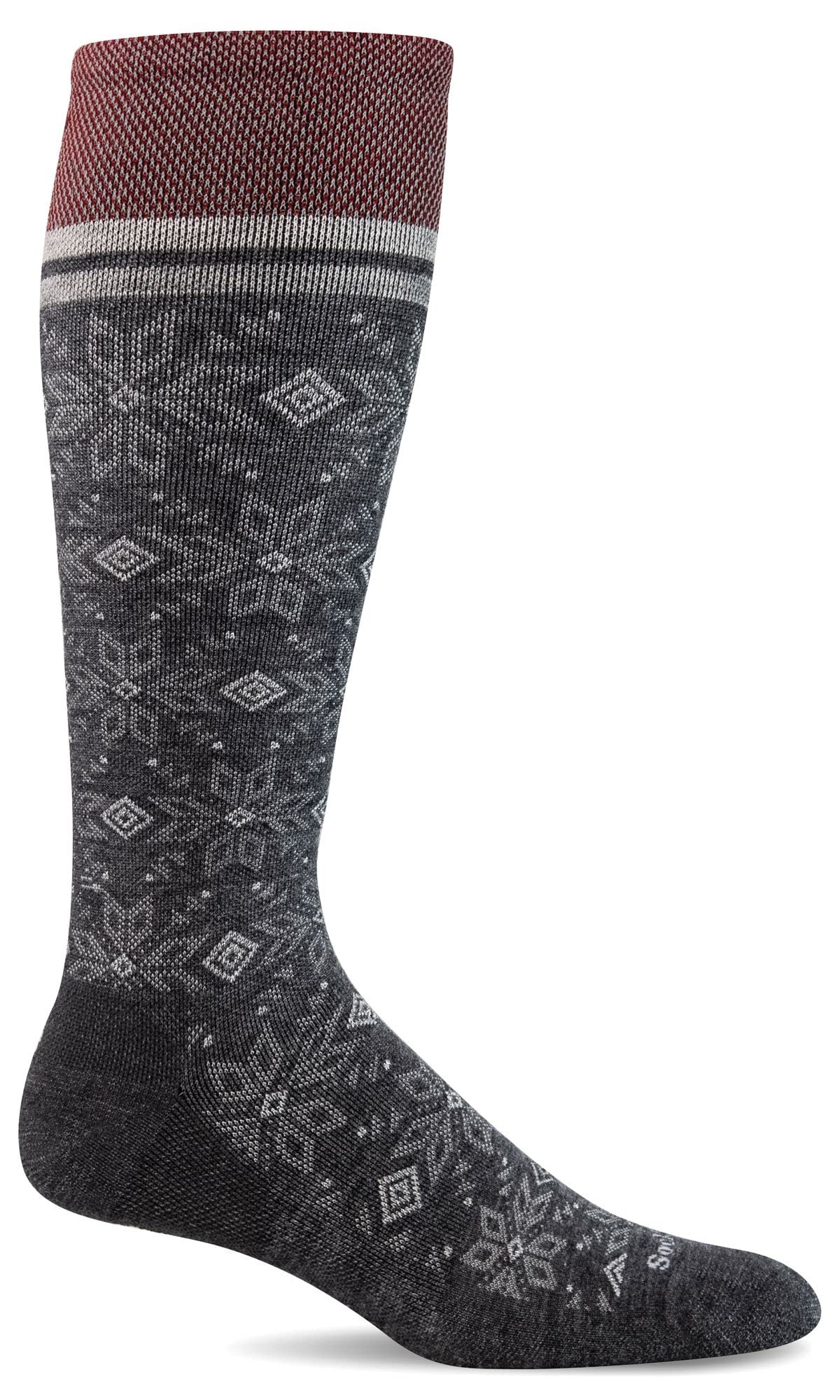 Sockwell Women's Winterland Moderate Graduated Compression Sock, Charcoal - M/L