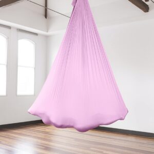 PINC Active Silk Aerial Yoga Swing & Hammock Kit for Improved Yoga Inversions, Flexibility & Core Strength - Pink