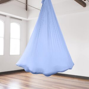 PINC Active Silk Aerial Yoga Swing & Hammock Kit for Improved Yoga Inversions, Flexibility & Core Strength - Blue