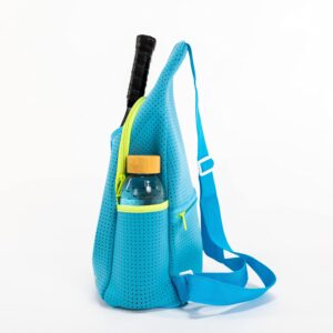 Swinton Pickleball Bag - Neoprene Sports Bag for Pickleball Paddles - Unisex Sling Style Pickleball Gift (Light Blue)