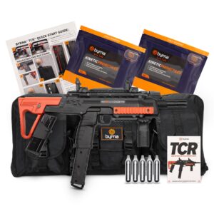 Byrna TCR Ultimate Bundle Tactical Compact Air Rifle with Bag, CO2 Cartridges and Projectiles - Ultimate Tool for Non Lethal | Self | Home | Personal | Defense, Training and Fun - .68 Caliber