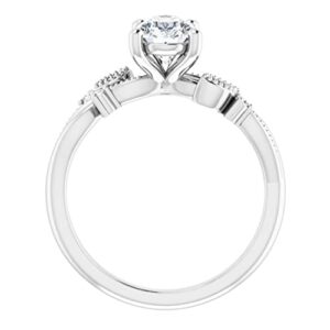 Siyaa Gems 2 CT Pear Moissanite Engagement Ring Wedding Bridal Ring Set, Diamond Ring, Anniversary Solitaire Halo-Setting Accented Promise Vintage Antique Silver Ring for Her (6)