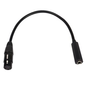 QIANRENON XLR Female to 1/4" Female Balance Cable Adapter TRS 6.35mm to XLR 3 Pin Mono Audio Connect Convert Interconnect Cable 36cm/14.2in