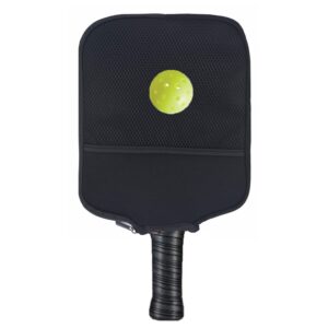 Neoprene Pickleball Paddle Cover Pickleball Racket Sleeve (Black)