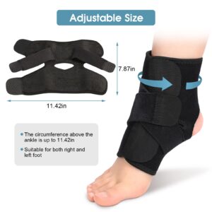 Ankle Brace, Breathable Neoprene Ankle Support Sleeve Adjustable Compression Ankle Brace Wrap Strap Ankle Protector for Sports Protect, Injury Recovery, Joint Pain, Achilles Tendon