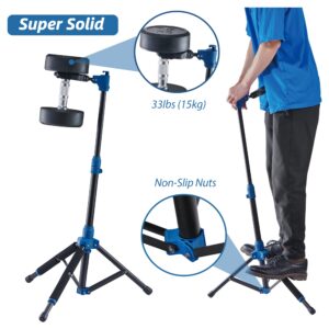 Salvori Folding Guitar Stand with Auto-Lock System and Soild Tripod for Single Bass, Acoustic, Electric, Classical Guitar or Ukulele (Single)