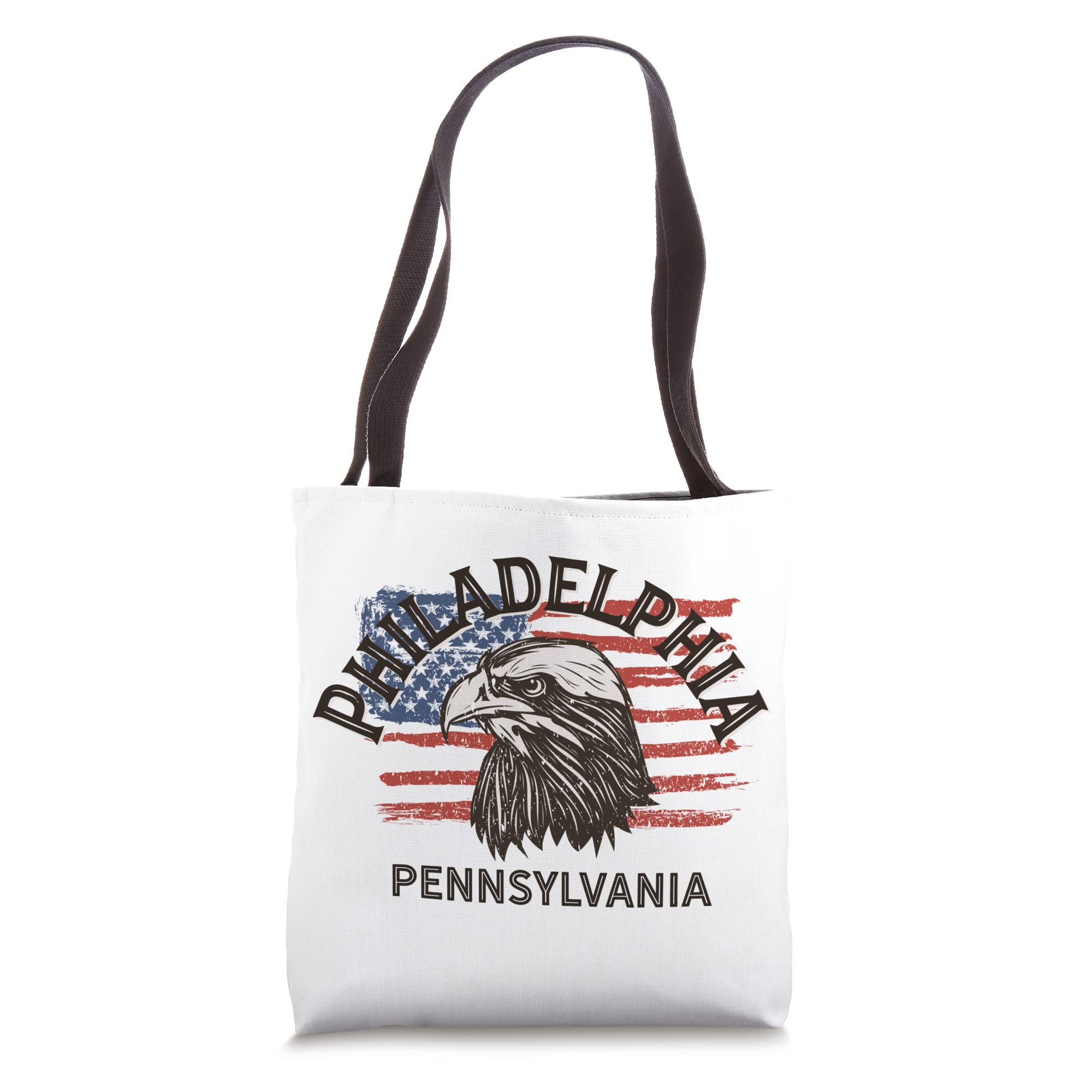 Retro Eagle USA Flag Pennsylvania - Vintage Philadelphia Tote Bag